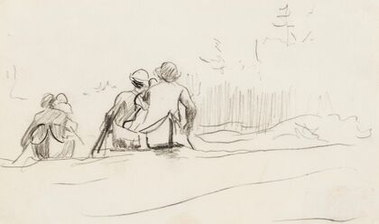 Stern View of Two Canoes (1897)