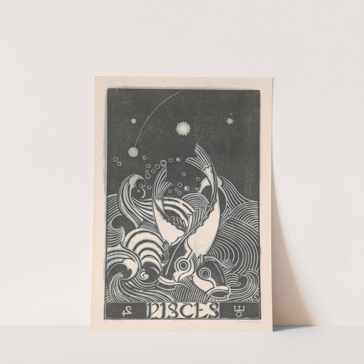 Sterrenbeeld vissen (1880 - 1946) by Henri van der Stok