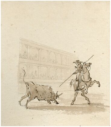 Stieregevecht in arena
