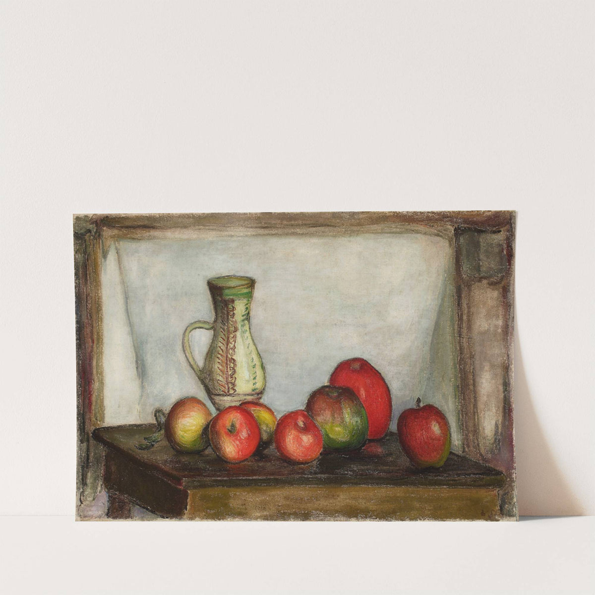 Still life – apples and a pitcher (1904) by Władysław Ślewiński