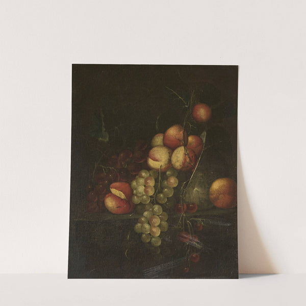 Still life – apples and grapes by Cornelis de Heem