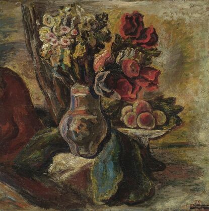 Still life – Flowers and fruit (1929)