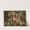 Still Life In A Landscape, With Grapes, Watermelons, Figs And Apples by Giovanni Battista Ruoppolo