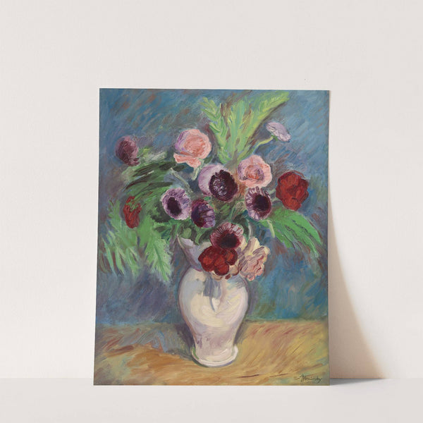 Still Life of Flowers in a Vase by Bernard Meninsky