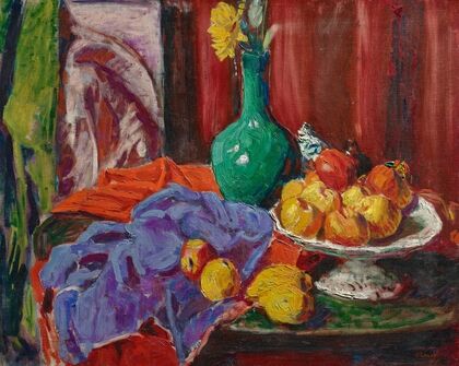 Still Life of Fruit and Green Vase (Le Compotier) (1919)