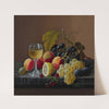 Still Life Of Fruit With Lemon by Severin Roesen