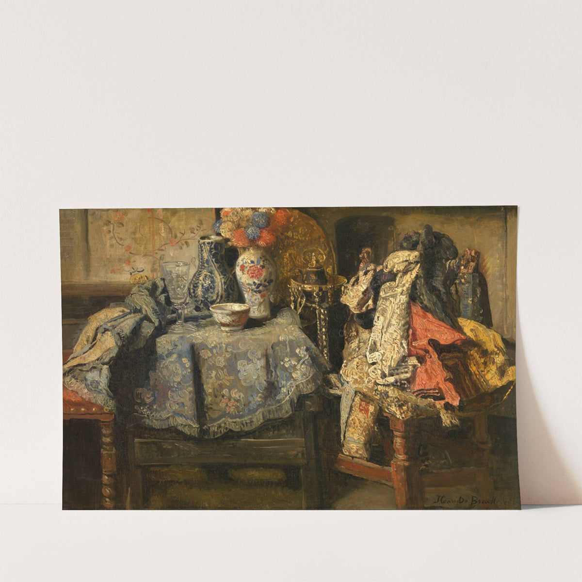 Still Life Requisites by Henri de Braekeleer