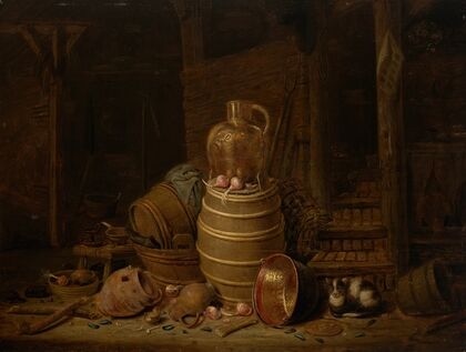 Still Life with a Barrel