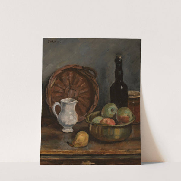 Still life with a black bottle (1928) by Józef Pankiewicz