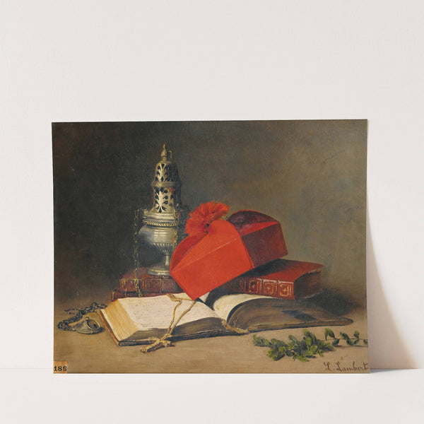 Still Life With A Censer And A Cardinal&#039;s Hat by Louis-Eugène Lambert