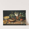 Still Life With A Fish On A Terracotta Plate, Bunches Of Asparagus, Artichokes And Cherries In A Scalloped Dish, by Jacob Foppens van Es