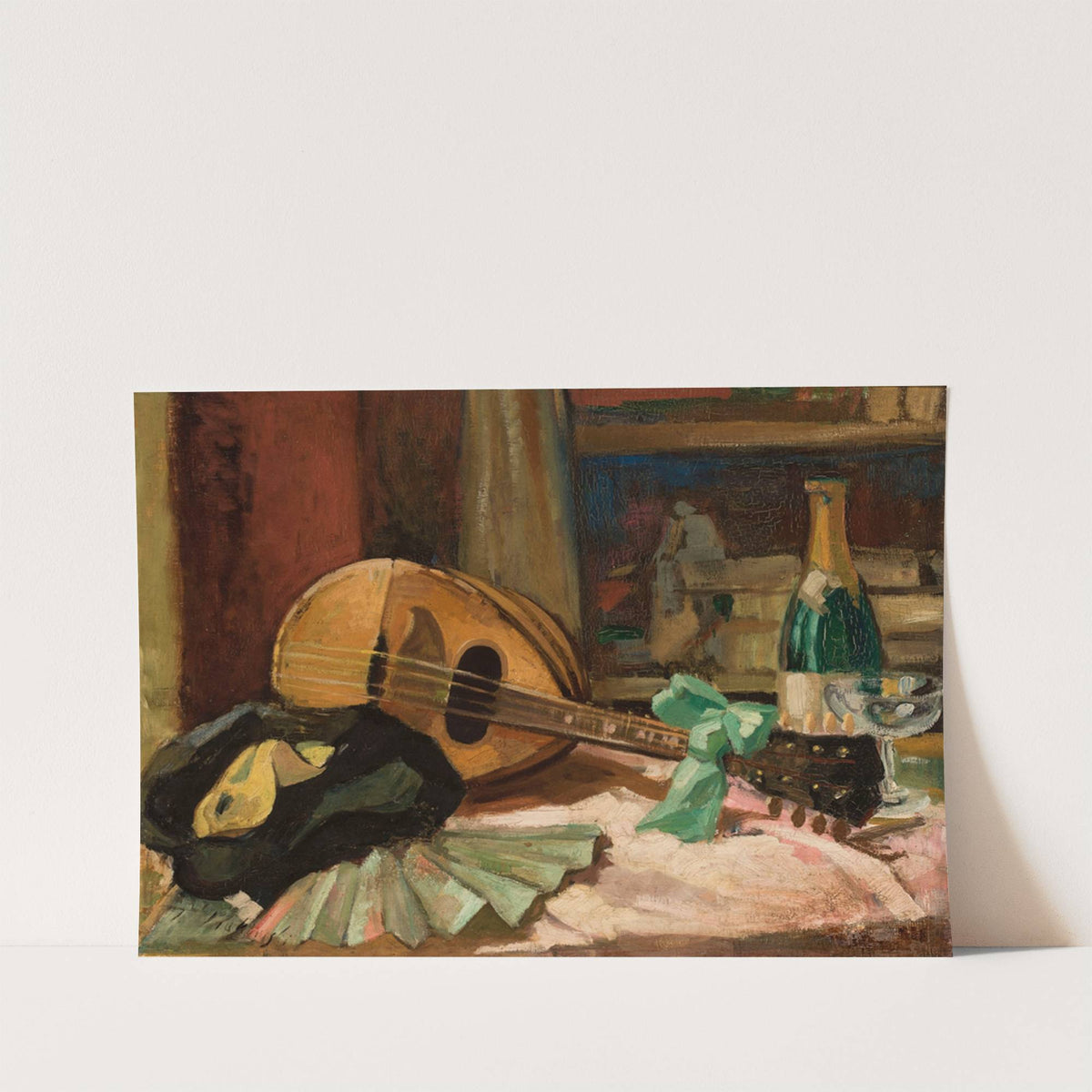 Still life with a mandolin by Tadeusz Makowski