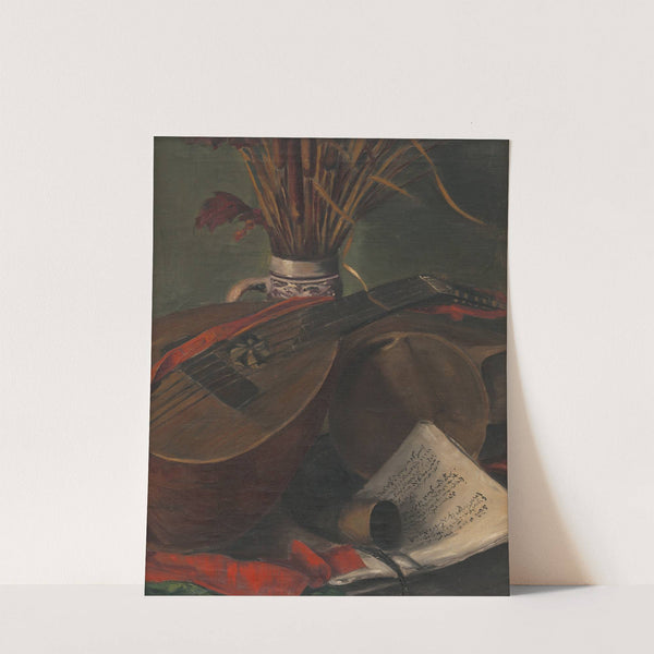 Still Life with a Mandolin by Emil Ballo