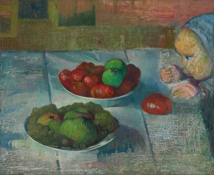 Still life with a profile of Mimi (1890)
