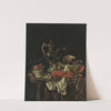 Still life with a silver pitcher by Abraham van Beijeren