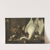 Still life with a Swan, Asparagus, Game and Vegetables by Elias Vonck
