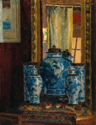 Still Life with an Asian Vase and a Mirror — size preview