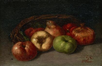 Still Life with Apples, Pear, and Pomegranates