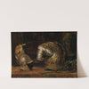 Still life with armor by Ernst Klimt