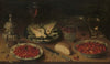 Still Life with Artichoke, Fruit in Kraak Porcelain Ware and a Salt Cellar and Pepper Castor
