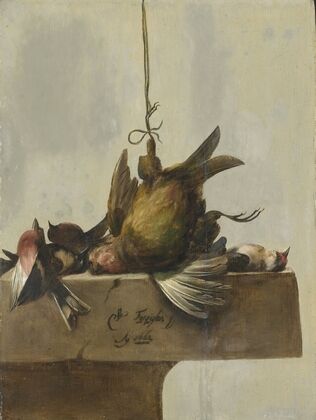 Still Life with Birds (1662) — size preview