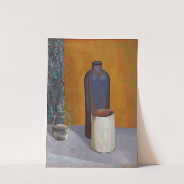 Still life with blue bottle by Roger Fry