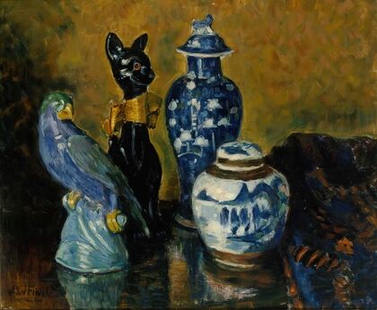 Still Life with Blue Figurines — size preview