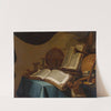 Still Life with Books, a Globe and Musical Instruments by Jan Vermeulen