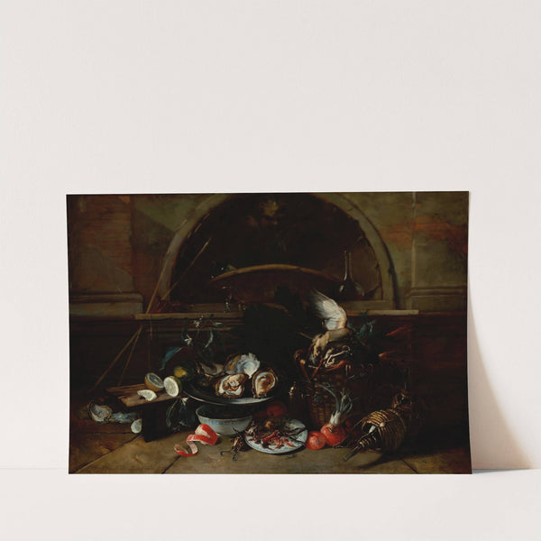 Still Life with Bottles and Oysters by Nicola van Houbraken