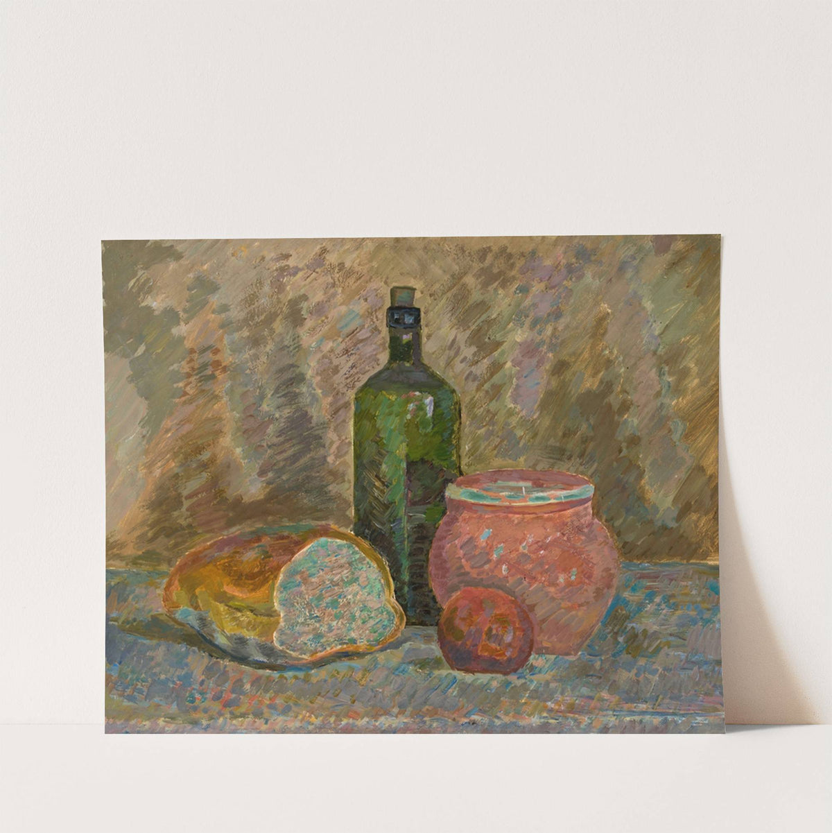 Still life with bread by Zygmunt Waliszewski