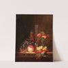 Still Life with Ceramic Jug, Wine Glass, and Tazza with Fruit by Edward Ladell