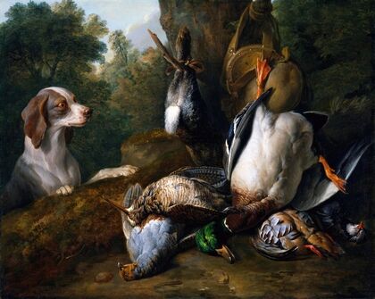 Still Life with Dog and Game (1710)