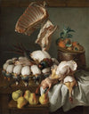 Still Life with Dressed Game,Meat and Fruit