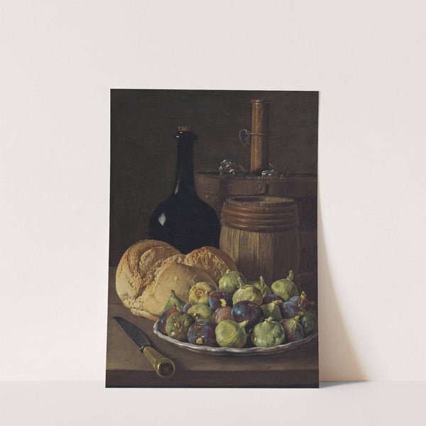 Still Life with Figs and Bread (c. 1770) by Luis Meléndez