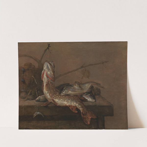 Still life with fish by Pieter van Noort