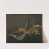 Still Life with Fish, Bread and Onions by Ae van Rabel
