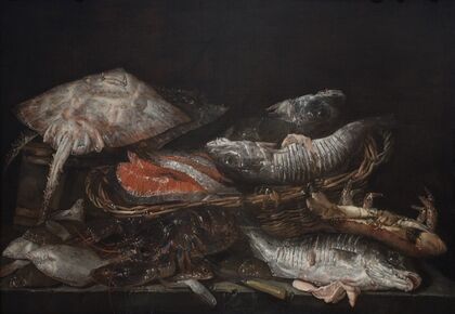 Still Life With Fish On A Stone Table — size preview