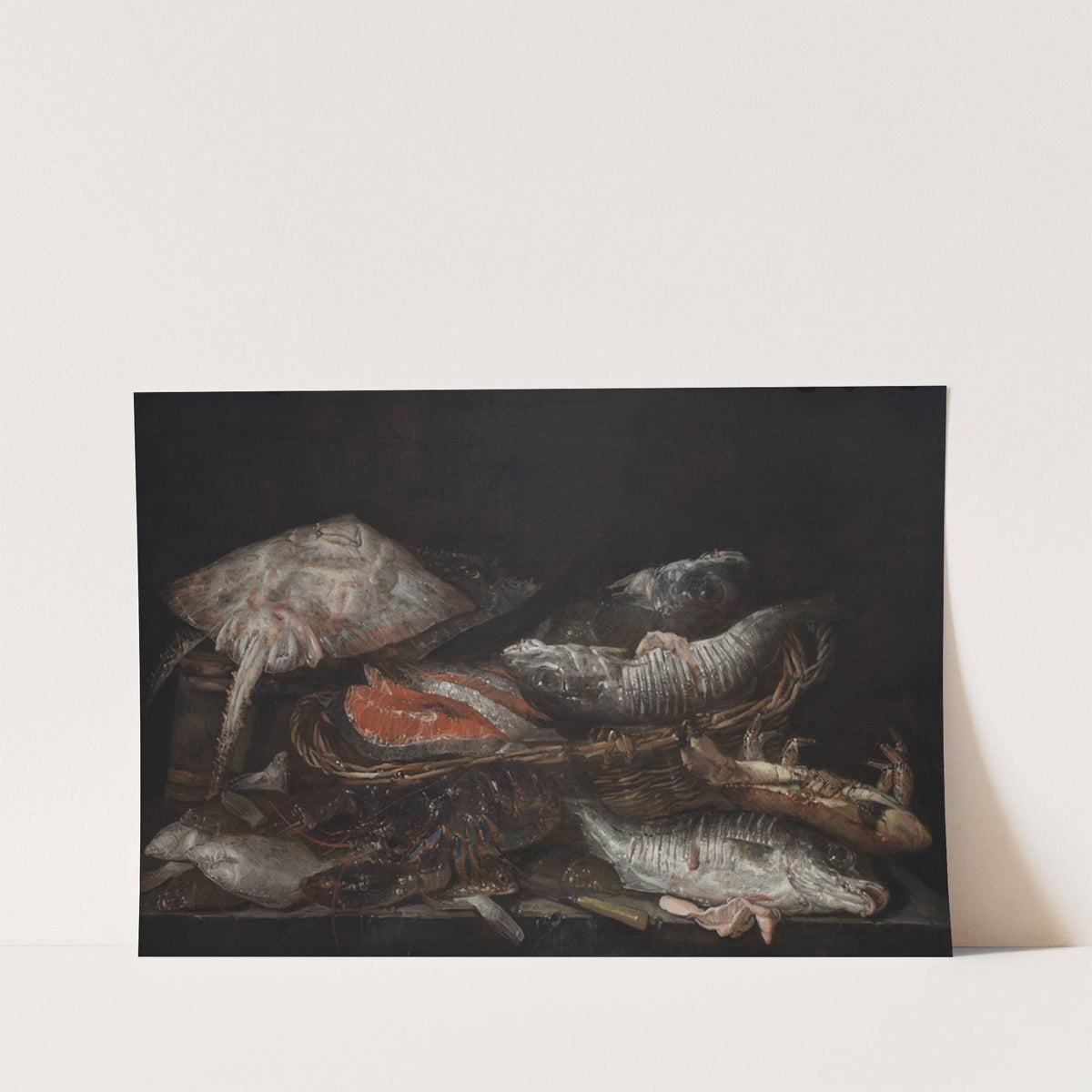 Still Life With Fish On A Stone Table (1635 – 1690) by Abraham van Beyeren