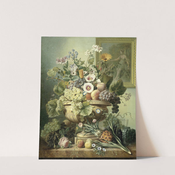 Still Life with Flowers and Fruit (1815 - 1830) by Eelke Jelles Eelkema