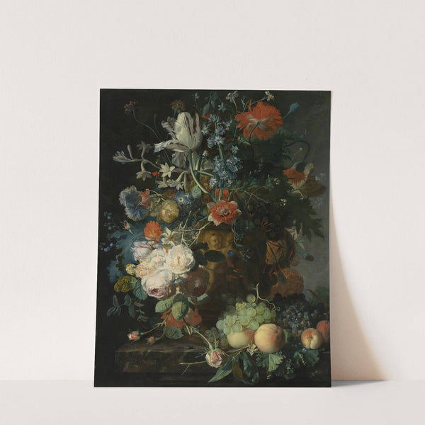 Still Life with Flowers and Fruit by Jan van Huysum