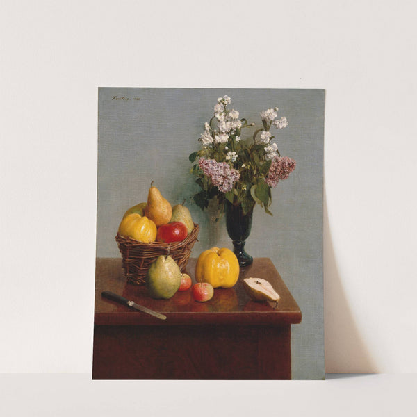 Still Life with Flowers and Fruit by Henri Fantin-Latour
