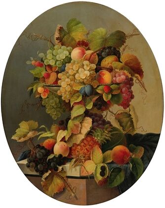 Still Life With Flowers And Fruit