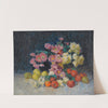 Still Life With Flowers And Fruit by Konstantin Ivanovich Gorbatov