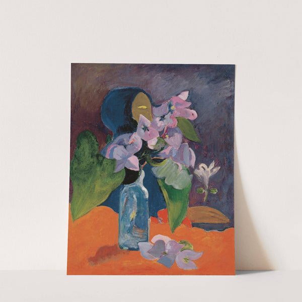 Still Life with Flowers and Idol by Paul Gauguin