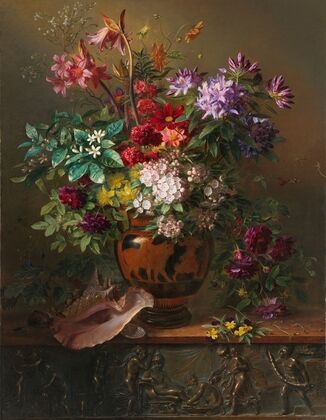 Still Life with Flowers in a Greek Vase; Allegory of Spring