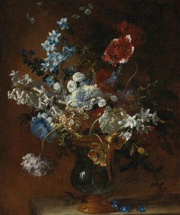 Still life with flowers in a vase