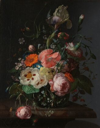Still Life with Flowers on a Marble Tabletop — size preview
