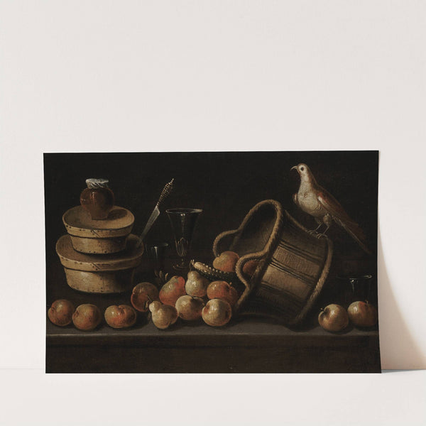 Still Life with Fruit and a Bird by Blas de Ledesma