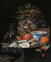 Still Life with Fruit, Oysters, and a Porcelain Bowl
