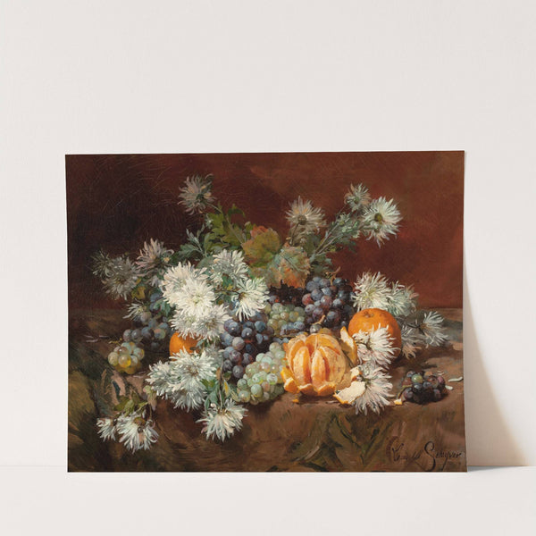 Still Life with Fruits and Flowers by Louis Marie De Schryver